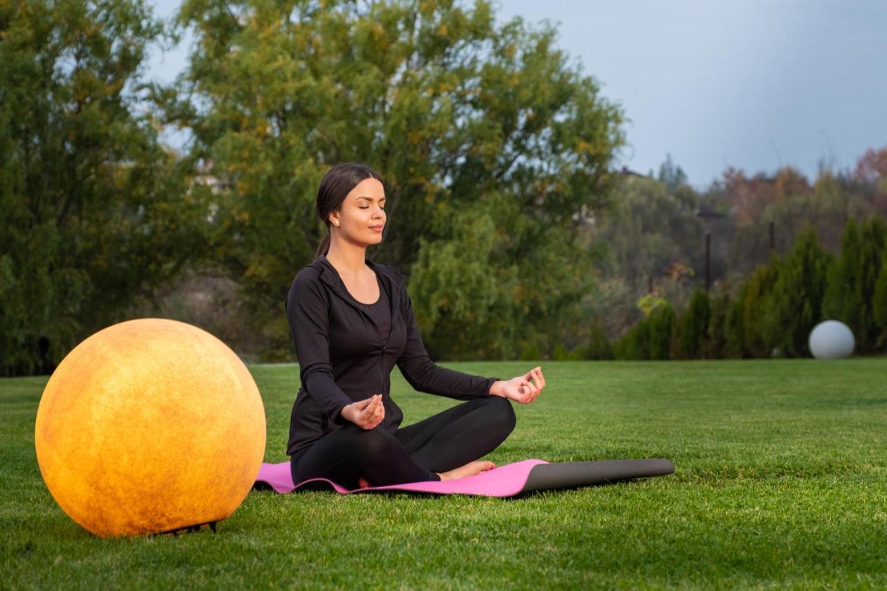 Country Spa Retreat Snagov Exteriér fotografie A woman meditating